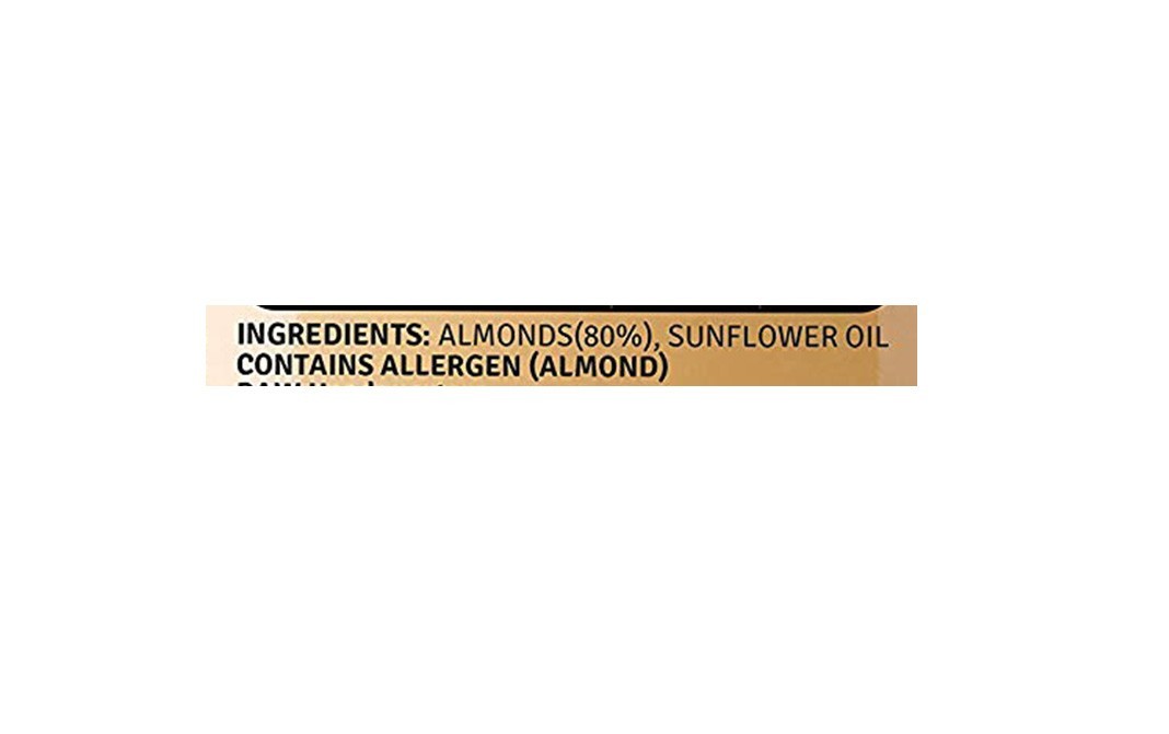Raw Pressery Almond Butter, Unsweetened    Glass Jar  200 grams